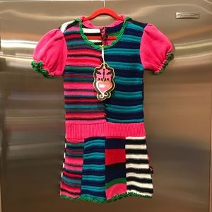 NWT Girls MimPi Hooded Knit Dress